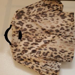 Carlisle animal  print Crop  jacket, Sz 4
